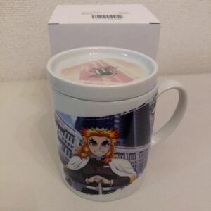 鬼滅の刃 ufotable dining HIROMA 開店記念 蓋付きマグカップ 煉獄杏寿郎★新宿 マチアソビ ダイニング cafe ヒロマ demon slayer 無限列車