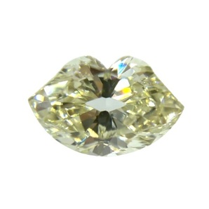 LIPS！唇の形！ VERY LIGHT YELLOW 0.689ct/RT0880/CGL