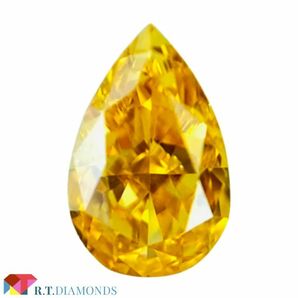 FANCY VIVID YELLOW ORANGE 0.242ct PS/RT2173/CGL