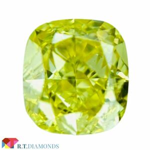 FANCY VIVID YELLOW 0.432ct X/RT2170/CGL