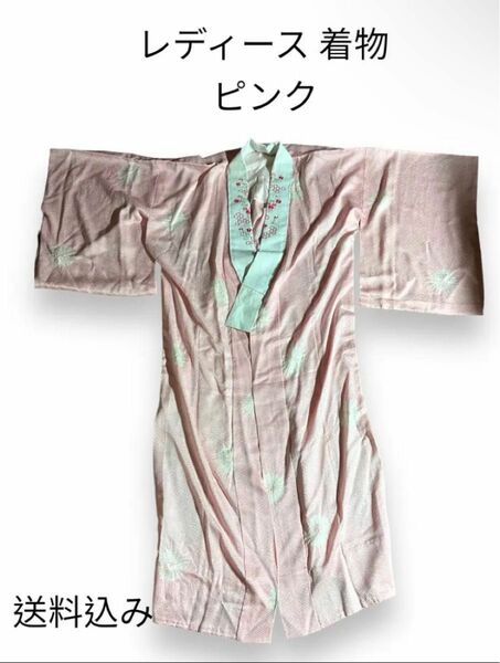【高級品】【格安】【最安値】ピンクのかわいらしいデザインレディース 着物 浴衣