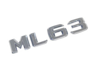 メルセデスベンツ MLクラス ML63 リア エンブレム クローム 平型 ベンツ Benz 外装 ロゴ パーツ 社外品