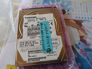 送料無料★TOSHIBA 200GB SATA内蔵2.5インチ ハードディスク 動作品　５