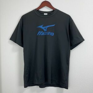 MIZUNO ミズノ メンズ 半袖 Tシャツ トップス スポーツ ウェア 練習着 Oサイズ ブラック ブルー ロゴ プリント テニス アニマル 動物 丸首