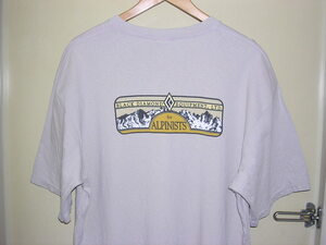 90s USA製 Black Diamond ブラックダイヤモンド ALPINISTS Tシャツ L ベージュ patagonia パタゴニア シュイナード