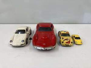 bコンパクト ミニカー まとめ売り 1/24 コルベット 1968 ポルシェ 911 1/43 など コレクション ※中古品 1台ハンドルとれてます 汚れ等あり