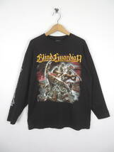 90s ブラインドガーディアン ★ 1998 袖 両面プリント入り 長袖 Tシャツ L ★ BLIND GUARDIAN バンドTシャツ バンT ヘヴィーメタル_画像2