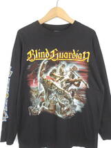 90s ブラインドガーディアン ★ 1998 袖 両面プリント入り 長袖 Tシャツ L ★ BLIND GUARDIAN バンドTシャツ バンT ヘヴィーメタル_画像1