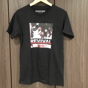 EMINEM エミネム REVIVAL アルバムTシャツ プリント Lサイズ グッズT 2019 ラップ ヒップホップ アーティスト 音楽 半袖Tシャツ 