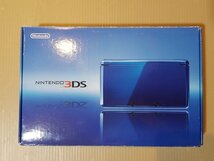 ♪ジャンク 任天堂 ニンテンドー3DS 本体 コバルトブルー CTR-001 箱付き 動作確認済み(2925785)_画像1