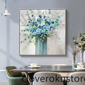 Art hand Auction Extremely beautiful, purely hand-painted painting, flowers, reception room hanging, entrance decoration, hallway mural, Painting, Oil painting, Nature, Landscape painting