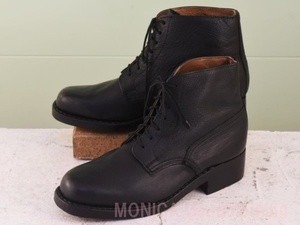 MK401* Vintage женский ботинки чёрный черный женский 25.5cm
