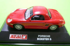 [ rare * new goods ]REAL-X1/72 minicar collection *PORSCHE BOXSTER S * red 