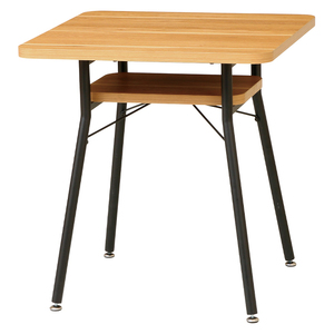 ダイニングテーブル 食卓テーブル 収納棚 幅65cm 正方形 木製 新生活 テーブル ミルド ナチュラル KOE-1857NA