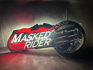 即決価格！信工房 MASKKED RIDER 仮面ライダー パチンコ 役物 LED点灯加工品!! お車のインテリアに！お部屋のインテリアに！！