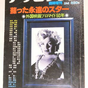 薄034★送料500g以内 510円★アサヒグラフ蘇った永遠のスター 海外映画プロマイド60年臨時増刊 昭和54年33.5cm×26cm 天地小口経年の日焼けの画像1