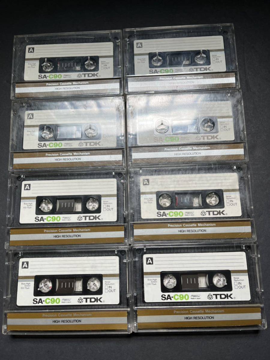 使用済み カセットテープ TDK PC15 8本セット シール貼り付けあり 記録