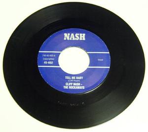 45rpm/ TELL ME BABY - CLIFF NASH - THE ROCKAWAYS - BAND STAND/ 50's,ロカビリー,FIFTIES,60s,NASH,REPRO