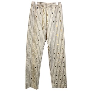 WALES BONNER way ruzbona-22AW mirror-charm striped straight trousers mirror pants 8073000134671
