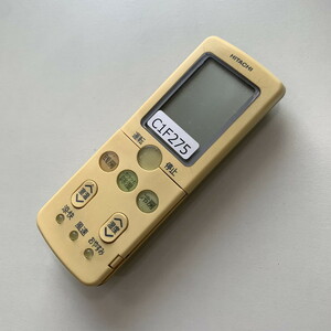 C1F275 【送料１８５円】エアコン リモコン / 日立 ヒタチ HITACHI RAR-3L4 動作確認済み★即発送★