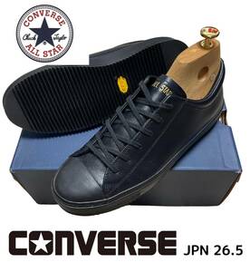 コンバース　CONVERSE オールレザー　試し履きのみ新品　ソールヴィブラムソールカスタム　JPN 26.5 オールスター　クップ　モノレザーOX