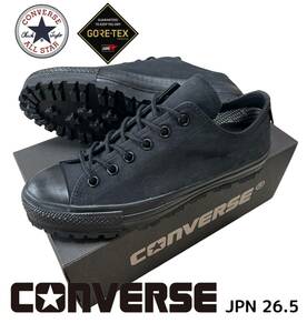 コンバース スニーカー オールスター１００ ゴアテックス サイドロゴ MN ローカット converse allstar 100 goretex siderogo mn ox ブラック 透湿防水