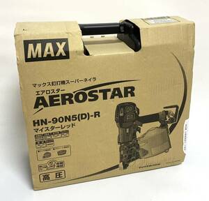 ★新品/未使用品★ マックス MAX エア釘打機 HN-90N5(D)-R マイスターレッド 赤 高圧 スーパーネイラ AEROSTAR HN-90N5(D) I230802