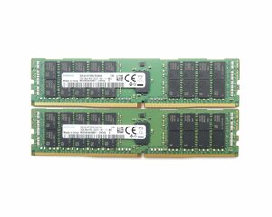 ◇Samsung 32GBx2枚セット64GB分 PC4-2400T-R DDR4 Registered ECC2Rx4 hp Z440/640/840等対応 DELL Precision 5810/7810/7910等対応