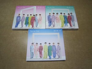 【CD+DVD】《3点セット》Kis-My-Ft2 / Two as One[通常盤・DVD付初回盤A・DVD付初回盤B]