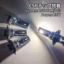 爆光 HONDA フォーサイトSEMF04 適合 H7 LED ヘッドライト バイク用 Hi LOW ホワイト 2灯 CSPチップ搭載 ポン付け_画像5