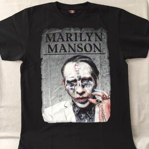 バンドTシャツ マリリン マンソン （Marilyn Manson)w1新品 L