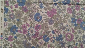 LibertyリバティEmily 2008(lavender×blue mix)生地幅×50cm