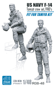 ◆◇R2Miniatures【R08-48】1/48 1980's米海軍F-14パイロットマーベリック&グース(タイプ1)◇◆　　