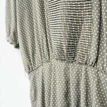 RETRO VINTAGE INGEBORG HALF SLEEVE DOT PATTERNED DESIGN ONE PIECE/レトロ古着インゲボルグ半袖ドット柄デザインワンピース_画像9