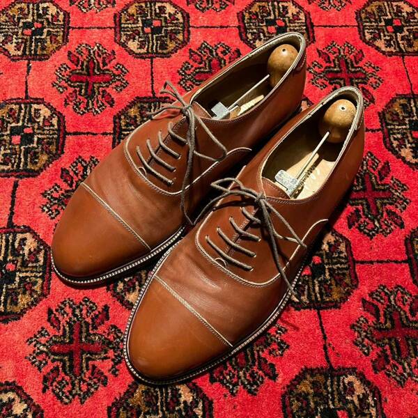 Salvatore Ferragam LEATHER STRAIGHT TIP SHOES/サルヴァトーレフェラガモレザーストレートチップシューズ