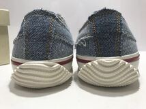 未使用!! SPINGLE MOVE スピングルムーブ 日本製 SPM-141U DENIM デニム パッチワーク 25.5cm サイズ M 箱付き MADE IN JAPAN_画像6