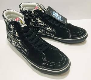 レア!! 未使用!! VANS バンズ BEAMS ビームス 別注 SK8-HI BLACK ミッキー 総柄 黒 28cm US 10 タグ付き デッド