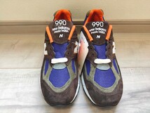 27.5cm 新品 NEW BALANCE ニューバランス M990BR2 茶 こげ茶 990V2 検 991 992 993_画像3