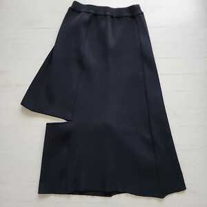 人気希少レア　ジャーナルスタンダード購入　AKIRA NAKA　アキラ ナカ　デザイン　ニットリブ　スカート　黒