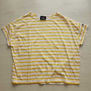  popular rare rare Journal Standard buy Leminor Le Minor border cut and sewn T-shirt yellow 