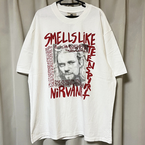 XL NIRVANA ニルヴァーナ Bruce Weber ブルースウェーバーTシャツ KURT COBAIN カートコバーン 追悼 遺書 ロック 新品 (90s USAビンテージ)