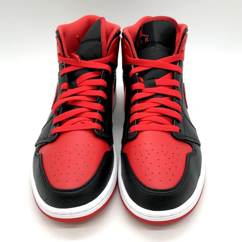 NIKE AIR JORDAN 1 MID DQ8426-060 BLACK/FIRE RED-WHITE ジョーダン1