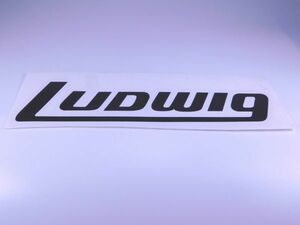 Ludwig ステッカー ブラック 小 表張り #USTICKER-LUDWIGN-BKSU