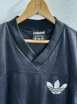 人気★adidas アディダス 国旗タグ 90s ビンテージ メッシュTシャツ 米国製 黒 M_画像3