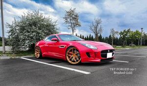 21インチ 4本セット T&T forged 鍛造ホイール ジャガー 全車種に対応 Fタイプ XK Fタイプクーペ XJ XE Fペイス pcd108 等にオーダーで作製