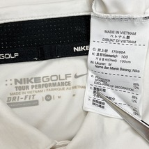 ナイキゴルフ NIKE GOLF ポロシャツ 半袖 ボーダー ストレッチ フリーダムスリーブ ポリなど M オフホワイト 白系×青×グレー×黒 メンズ_画像3