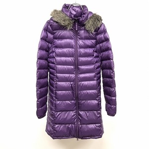  Uniqlo Ultra light down coat premium down fur . hood removal and re-installation possible nylon 100%( down 90%+ feather 10%) S purple lady's 