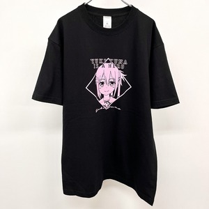 【新品】arma bianca Tシャツ KADOKAWA アニメ 結城友奈は勇者である 大満開の章 ゆうきゆうな 半袖 綿100% XL ピンク ピンク×黒 メンズ