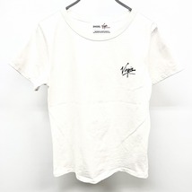 スナイデル|ヴァージンレコード フィーチャリングコレクション Tシャツ 半袖 プリント 英字 綿100% F オフホワイト 白系×黒 レディース_画像2