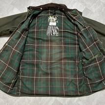 貴重/C42/Vintage Barbour GAMEFAIR/ヴィンテージ バブアー ゲームフェア/NORTHUMBRIA/ノーザンブリア専用ライニング/セージ_画像8